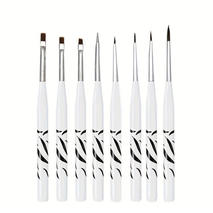 Ensemble Brosse À Ongles Kit Gel Vernis Outils 8Pcs