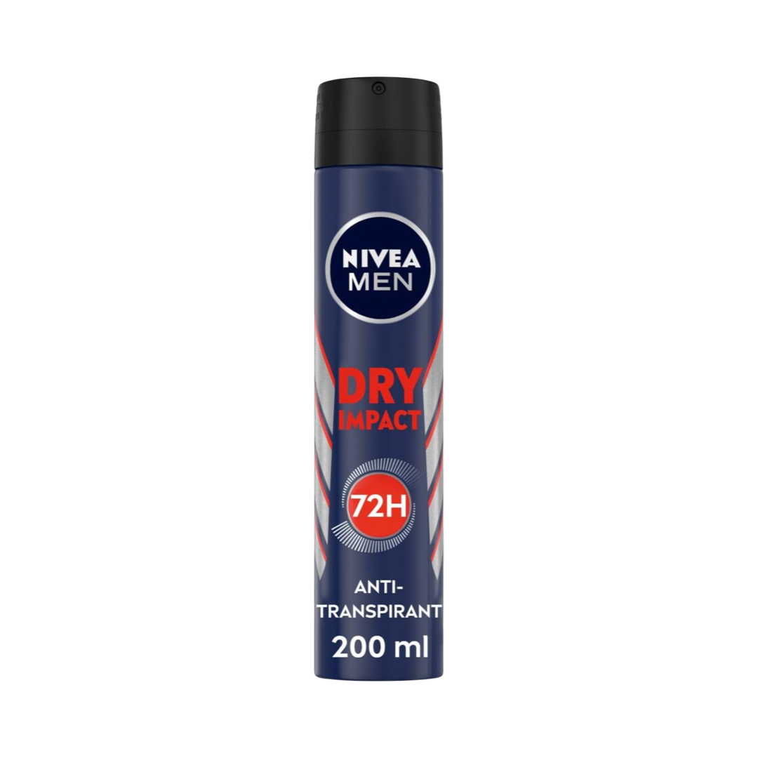 Nivea Men Déodorant Spray Dry Impact Efficace 72 H Anti-Transpirant