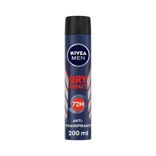 Nivea Men Déodorant Spray Dry Impact Efficace 72 h, Anti-Transpirant