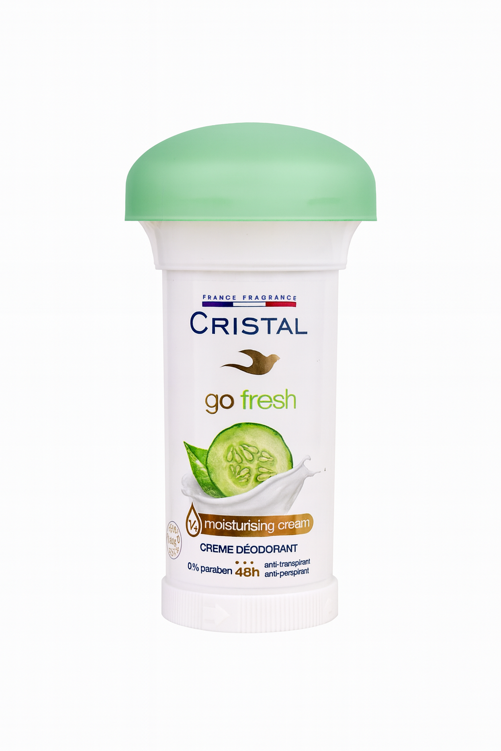 مزيل العرق كريستال جو فريش - كريم مرطب بالخيار (48 ساعة)