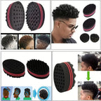 Éponge À Gros Trous Pour Cheveux, Éponge Torsadée, Brosse Éponge Magique, Éponge À Cheveux Afro Pour Boucles