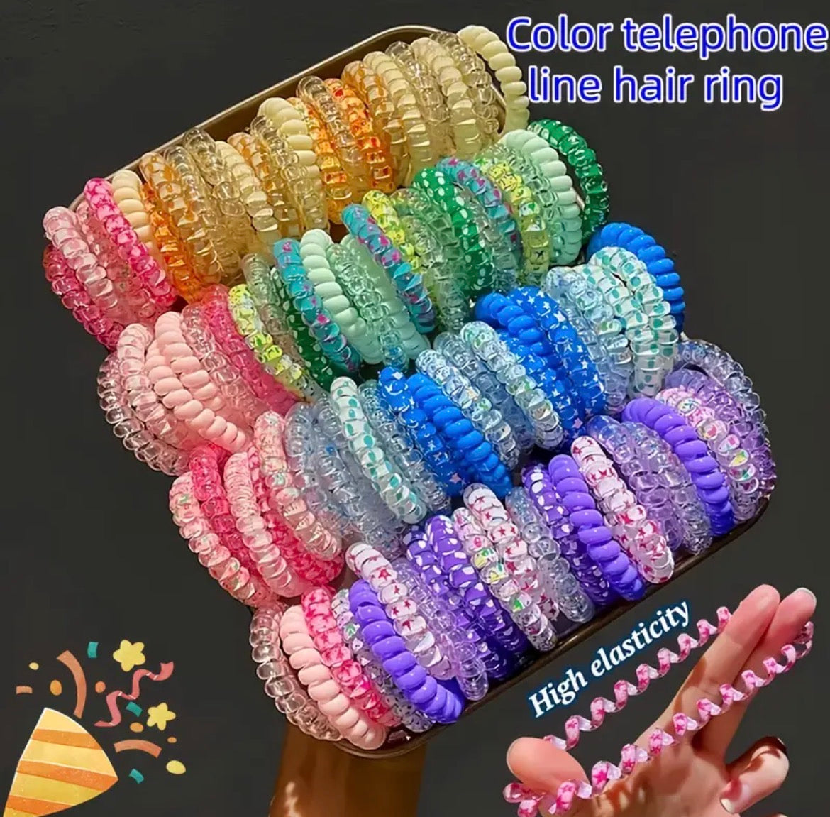 3Pcs Bandeau Coloré Bandeau Dégradé Sans Dommage Pour Les Cheveux