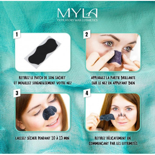 Myla Patchs Purifiant au Charbon Pour Peaux Normales à Grasses, 6 Patchs