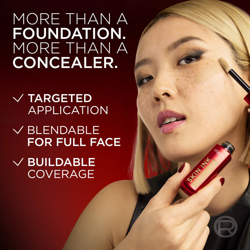 لوريال باريس إنفاليبل
 كريم أساس وكونسيلر هجين من سكين إنك