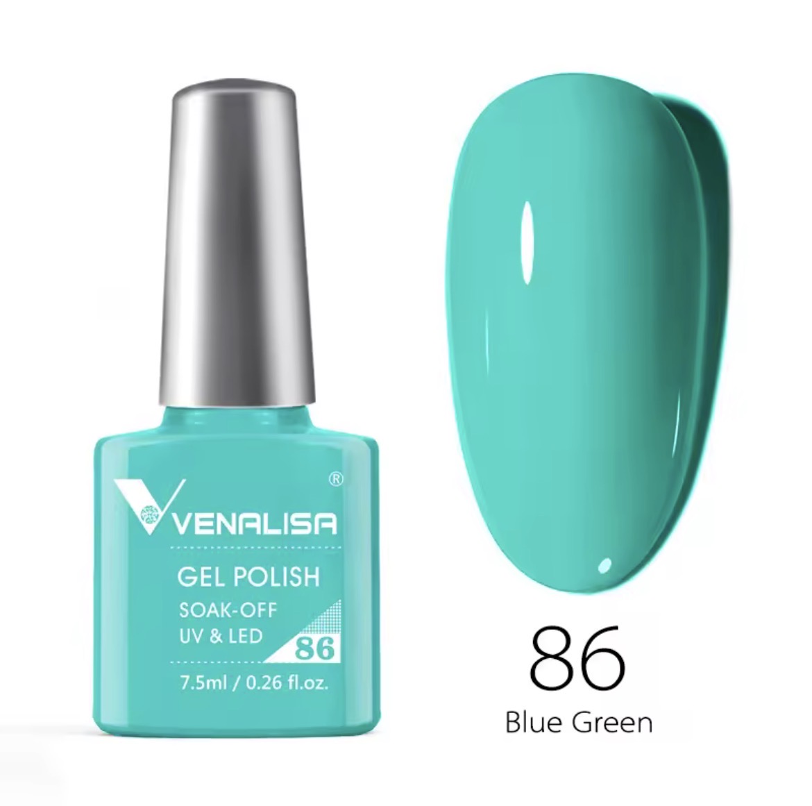 طلاء أظافر Venalisa Vip2 شبه دائم، 60 لونًا، جل UV، قطعة واحدة