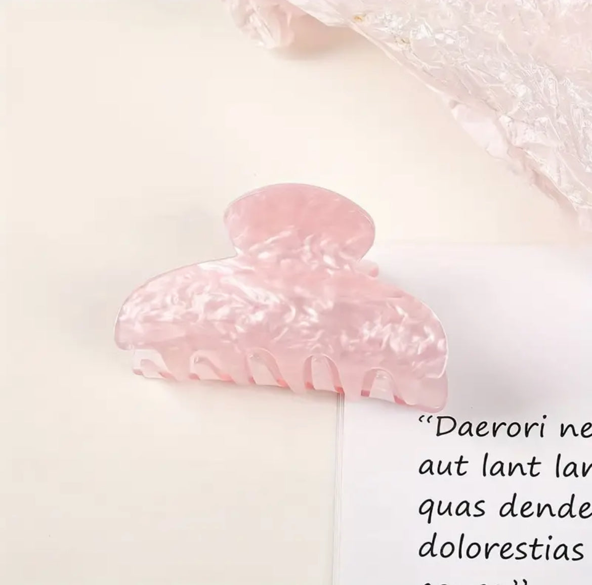 Pince À Cheveux Acétique Sucrée Minimaliste Pour Femmes