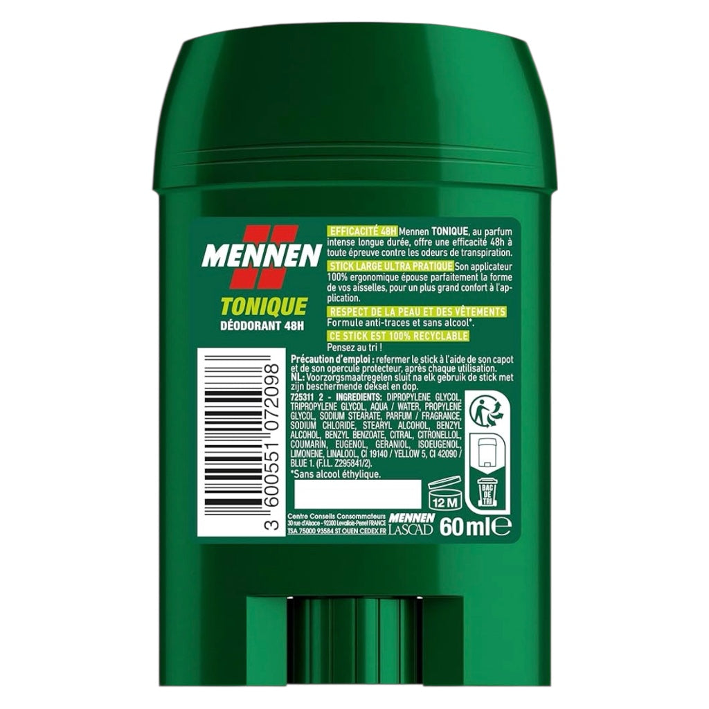مزيل عرق مينين تونيك 24 ساعة للرجال، كبير الحجم، خالٍ من الكحول ومضاد للبقع