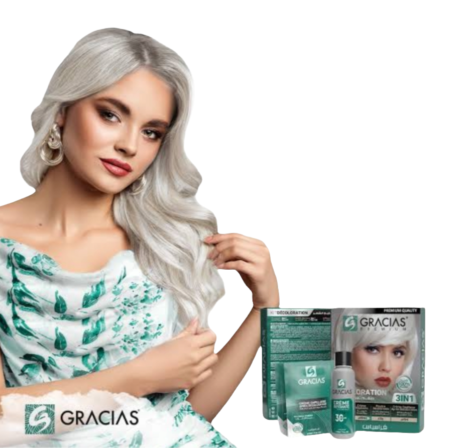 مجموعة تبييض الشعر الأشقر 3 في 1