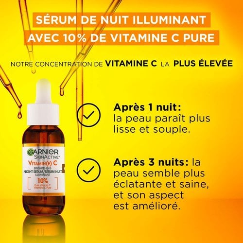 سيروم غارنييه سكين أكتيف فيتامين سي الليلي