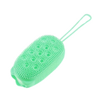 ليفة استحمام سيليكونية، فرشاة تدليك وتقشير مزدوجة الجوانب، أداة استحمام، إكسسوارات حمام، قطعة واحدة