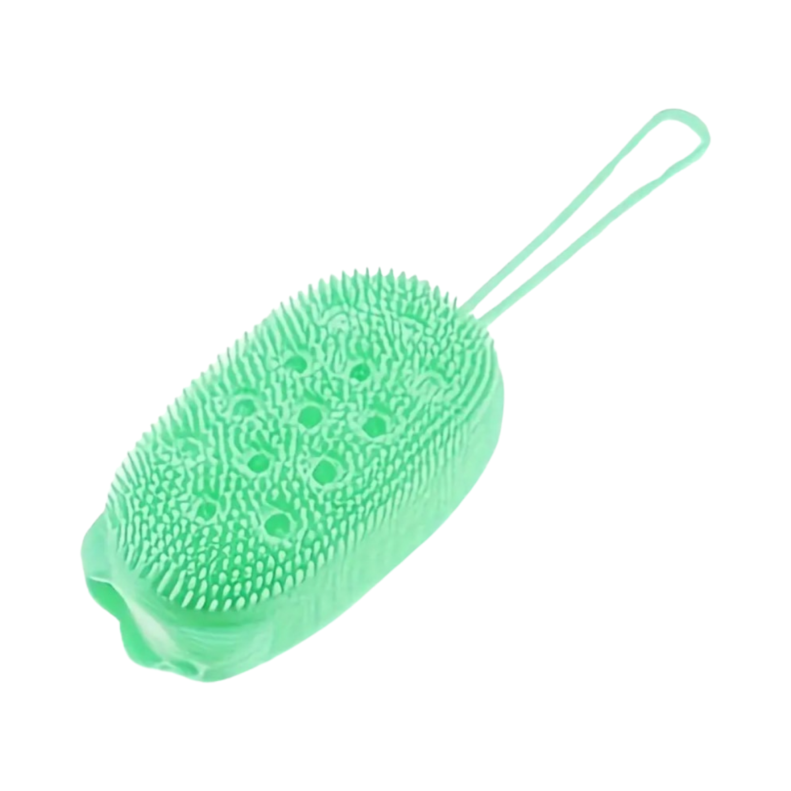 ليفة استحمام سيليكونية، فرشاة تدليك وتقشير مزدوجة الجوانب، أداة استحمام، إكسسوارات حمام، قطعة واحدة