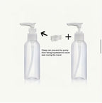 1 Bouteille Doseuse Pour Cosmétiques De Salle De Bain 100Ml/60Ml Flacons Souples Portables