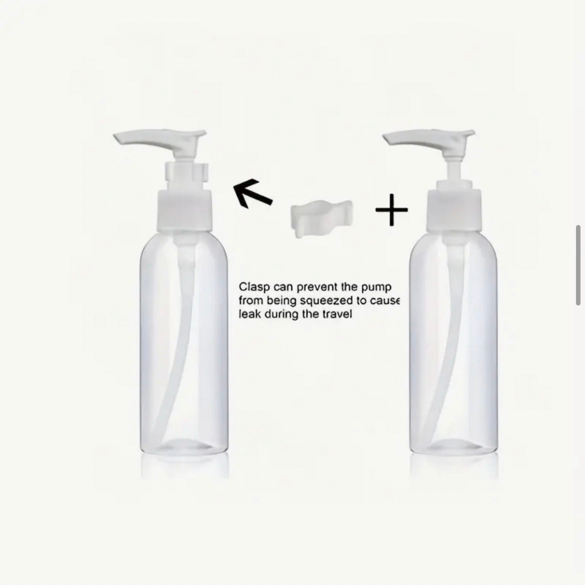 1 Bouteille Doseuse Pour Cosmétiques De Salle De Bain 100Ml/60Ml Flacons Souples Portables