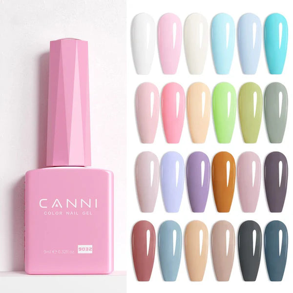 Canni Vernis À Ongles Cc2 Gel Semi-Permanent 24 Couleurs Soak Off Color Uv & Led Gel Polish