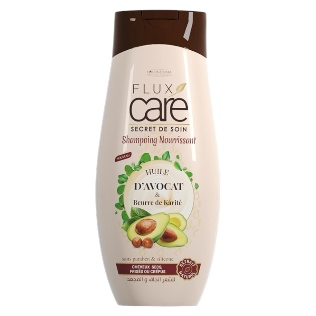 شامبو فلوكس كير بزيت الأفوكادو وزبدة الشيا، خالي من البارابين والسيليكون