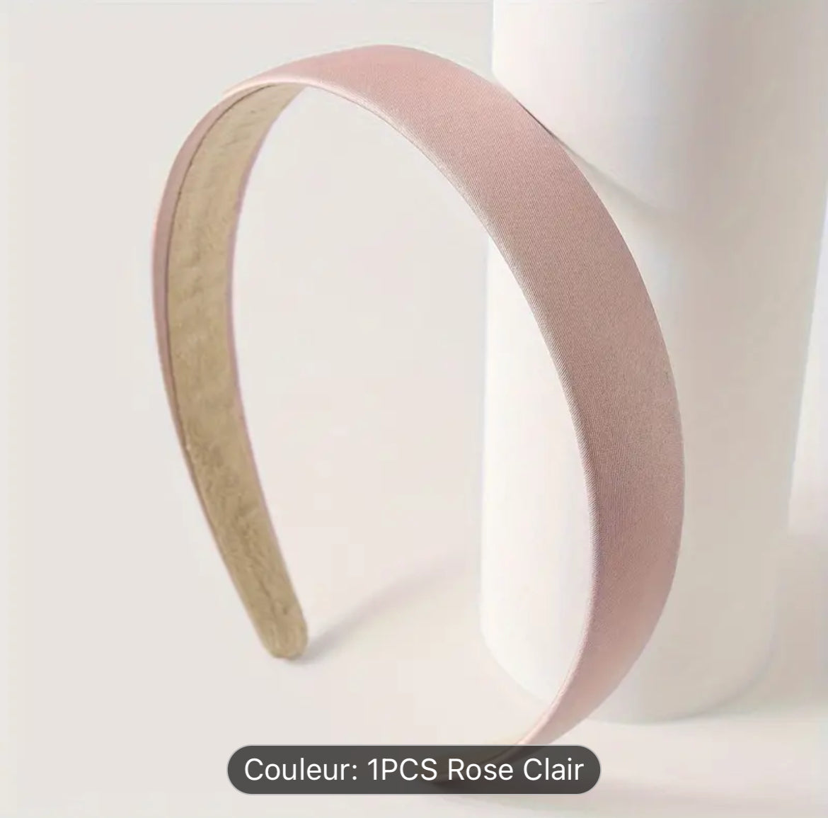 1 عصابة رأس بتصميم بسيط، حافة عريضة غير قابلة للانزلاق، إكسسوار شعر أنيق، عصابة رأس