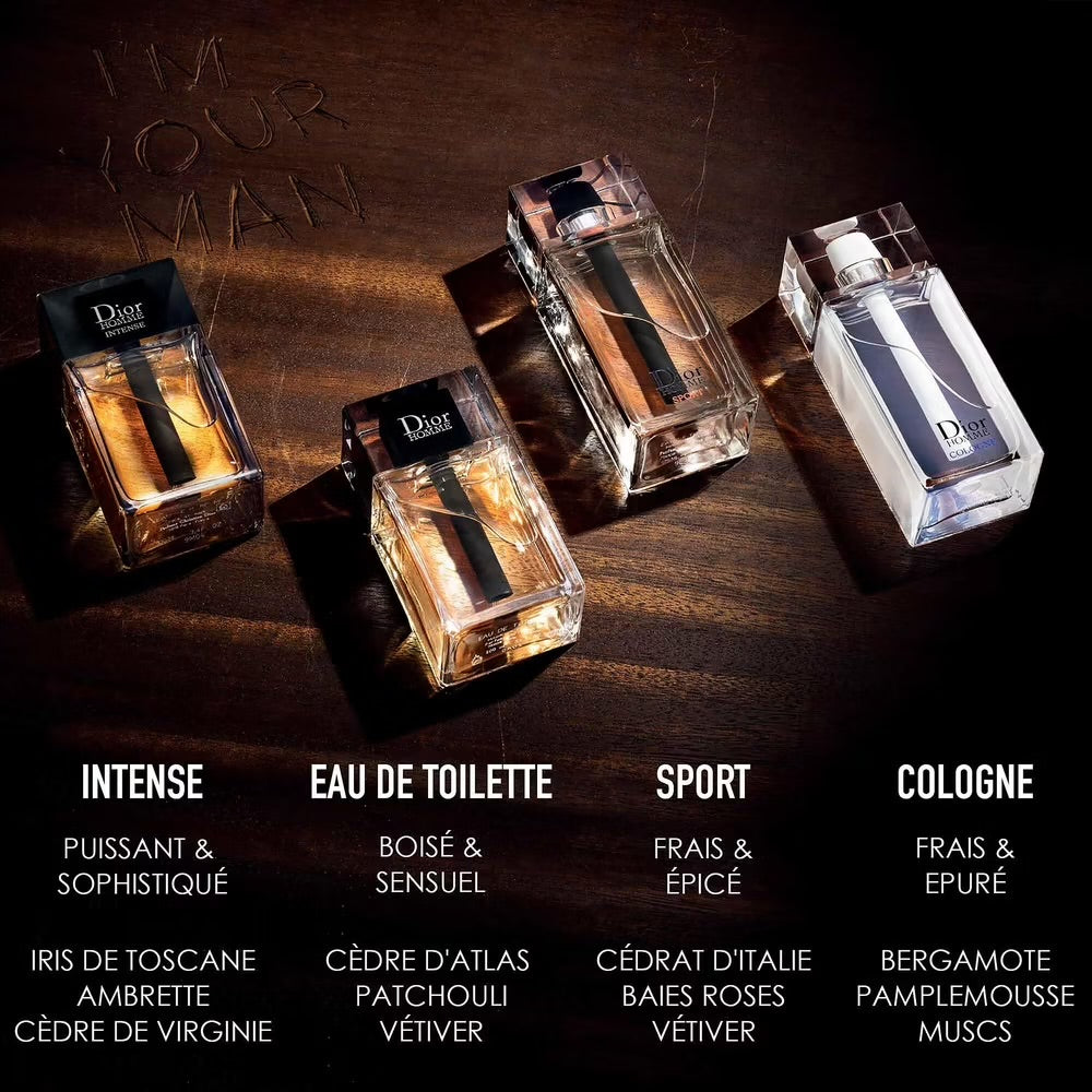 Dior Homme Eau De Parfum Intense - Notes Boisées Facette Ambrée Iris Et Vanille