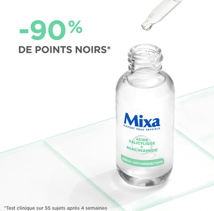 Mixa Sérum Concentré Anti-Imperfections Pour peaux à imperfections Enrichi en Acide Salicylique et Niacinamide