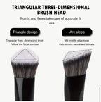 Ensemble De 12 Pinceaux De Pinceaux Pour Fond De Teint Blush Fard À Paupières Et Sourcils Poils En Nylon Doux Et Confortables Manches En Plastique Abs