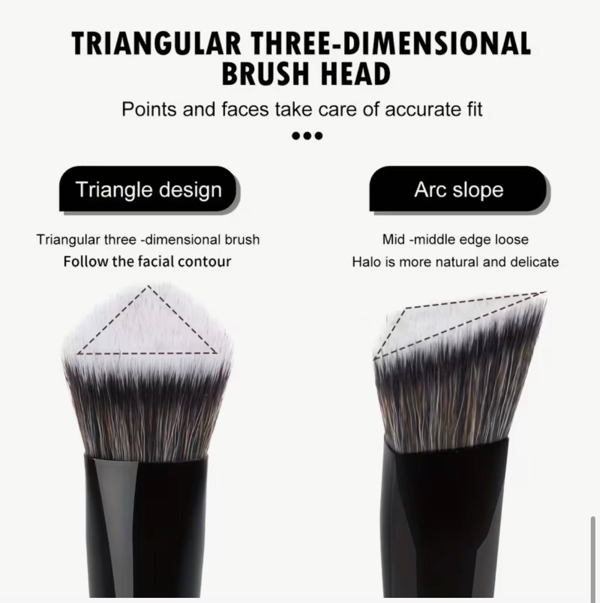 Ensemble De 12 Pinceaux De Pinceaux Pour Fond De Teint Blush Fard À Paupières Et Sourcils Poils En Nylon Doux Et Confortables Manches En Plastique Abs