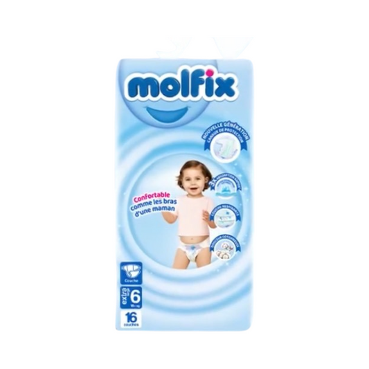 Molfix Couches Taille 6 (+16kg), 10 couches bébé