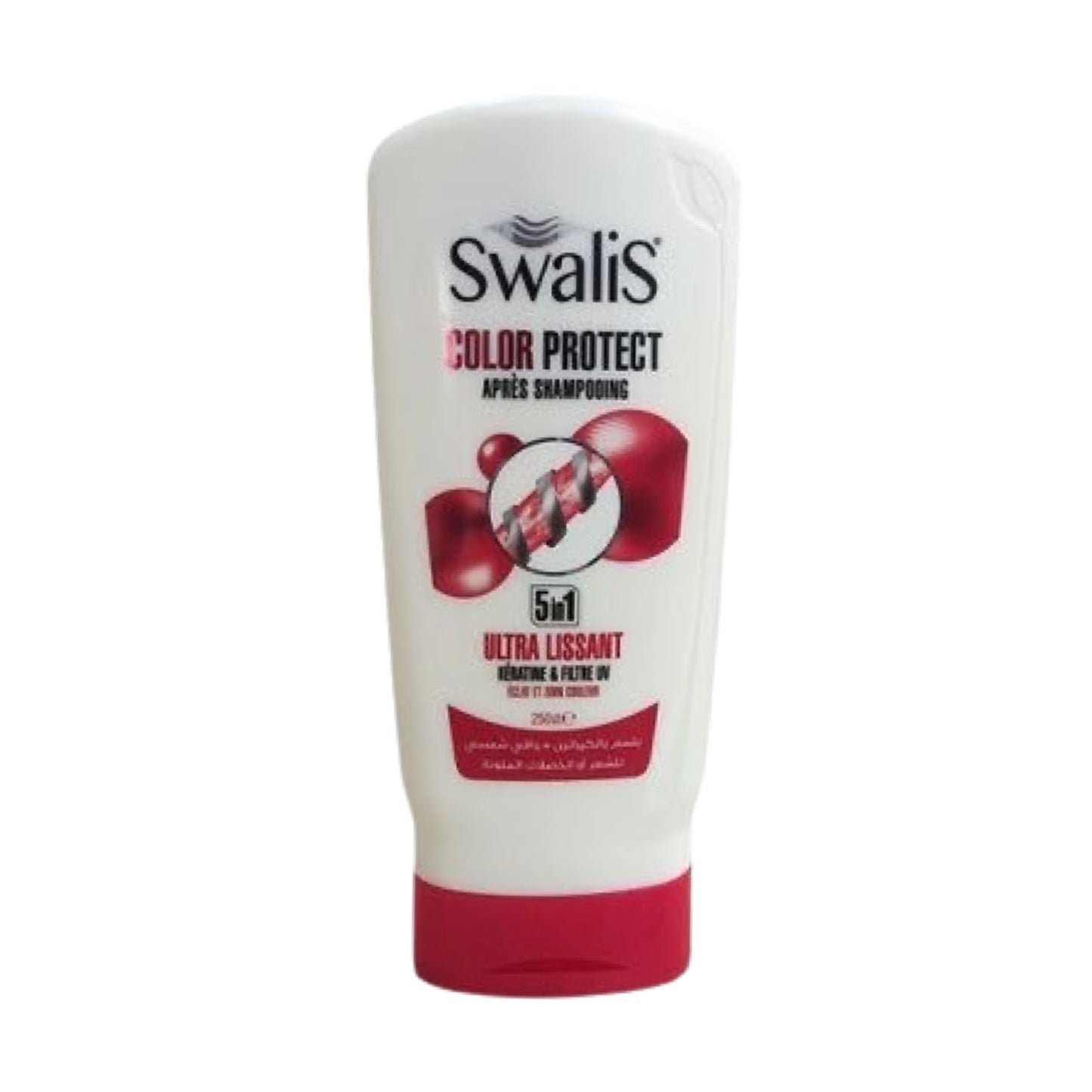 Swalis Color Protect Après-Shampooing 5-en-1 Ultra Lissant Kératine & Filtre UV