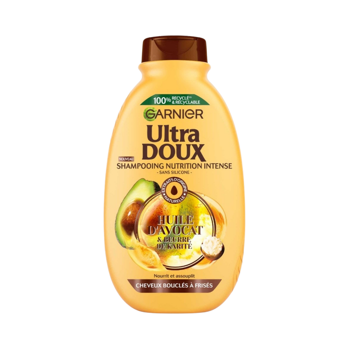 Ultra Doux Shampoing Nutrition Intense Cheveux Bouclés Avocat Karité