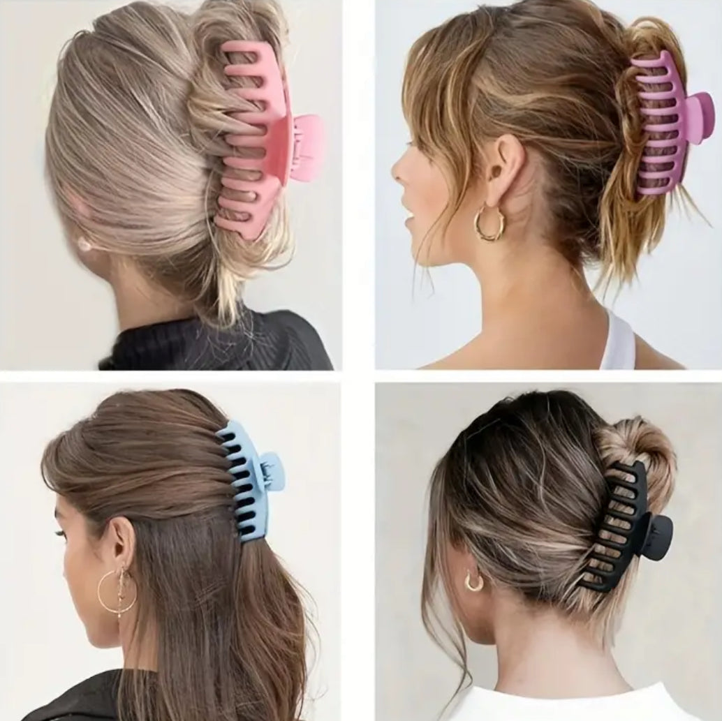 Pince À Cheveux Pinces À Griffes En Forme De Fleur Pinces À Mâchoires Carrées 1Pc