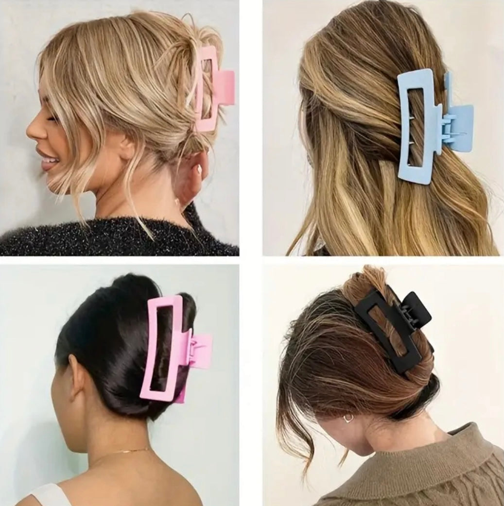 Pince À Cheveux Pinces À Griffes En Forme De Fleur Pinces À Mâchoires Carrées 1Pc