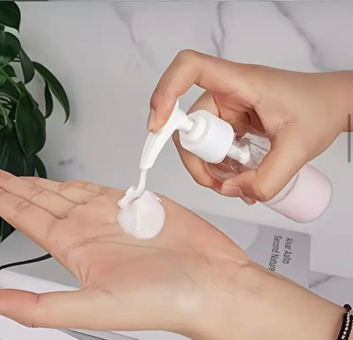 1 Bouteille Doseuse Pour Cosmétiques De Salle De Bain 100Ml/60Ml Flacons Souples Portables