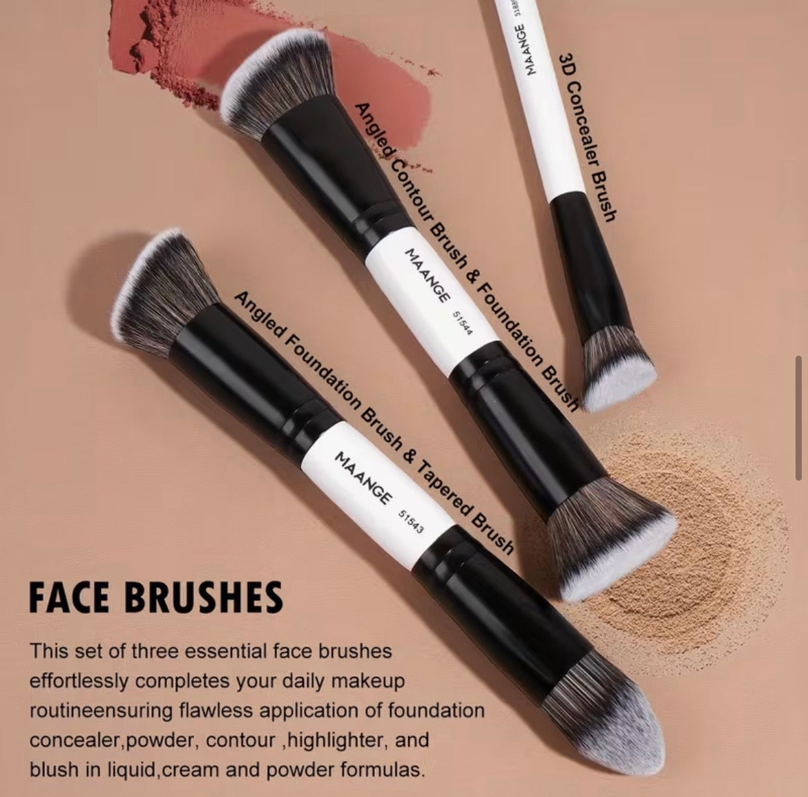 Ensemble De 12 Pinceaux De Pinceaux Pour Fond De Teint Blush Fard À Paupières Et Sourcils Poils En Nylon Doux Et Confortables Manches En Plastique Abs