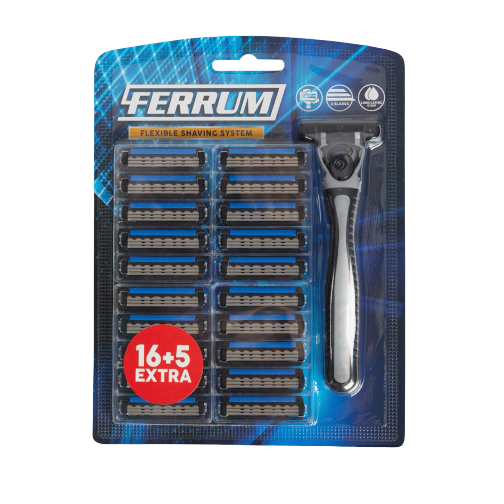 ماكينة حلاقة مع شفرات إضافية 21 قطعة