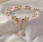 Bracelet En Perles D'Améthyste Pourpre De Style Bohémien Vintage