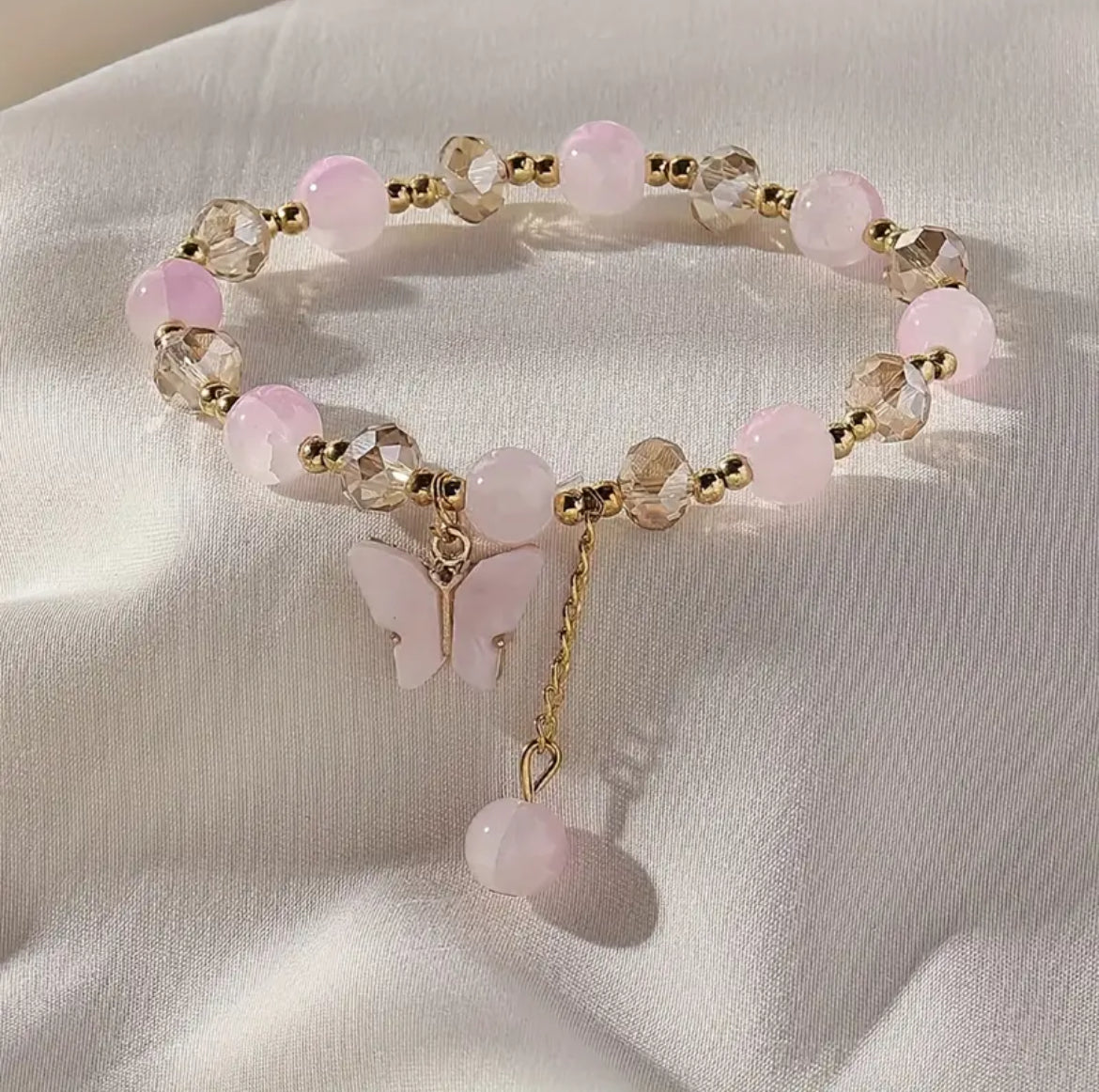 سوار عتيق الطراز بوهيمي مزين بخرز الجمشت الأرجواني