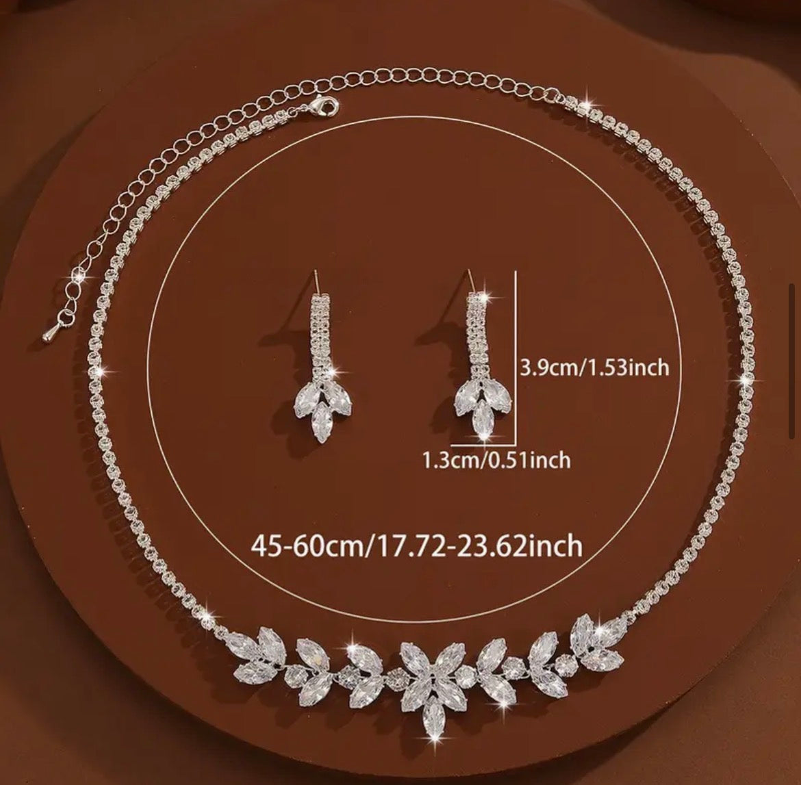 Ensemble De 3 Pièces De Créoles Et Collier Papillon En Zirconia Cubique Élégant Placage Argenté Scintillant Crochets En Acier Inoxydable