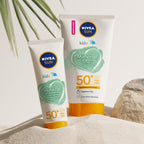 Nivea Crème Solaire Enfants Minérale Protection Uv À L'Aloe Vera Bio Fps 50+
