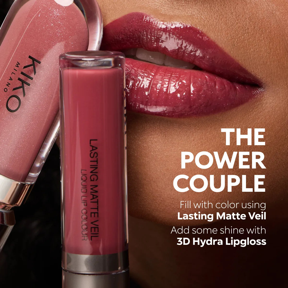 أحمر شفاه سائل طويل الأمد من كيكو، لون مطفي غير لامع، بلمسة نهائية غير لامعة