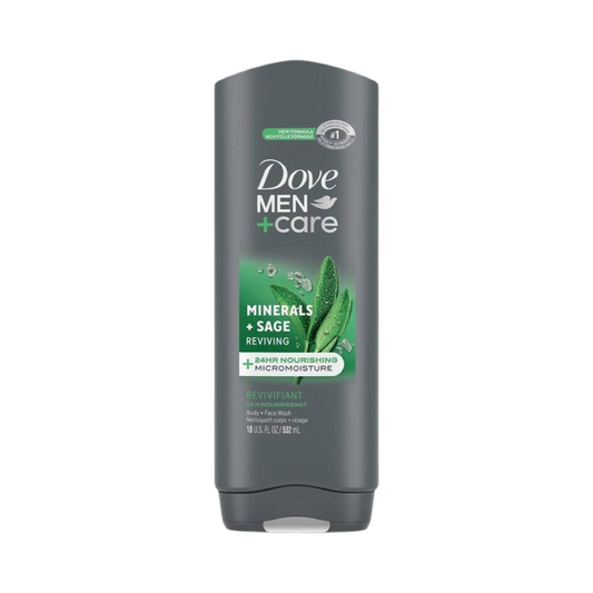 Dove Men+Care Elements Minerals+Sage Micro Moisture Body And Face Wash