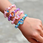 Bracelet En Perles Colorées Princesses Disney