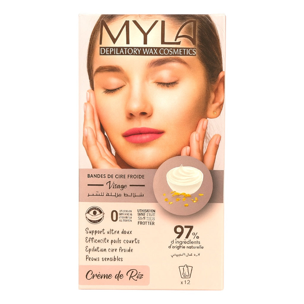 شرائح الشمع البارد من مايلا للوجه - كريم الأرز
