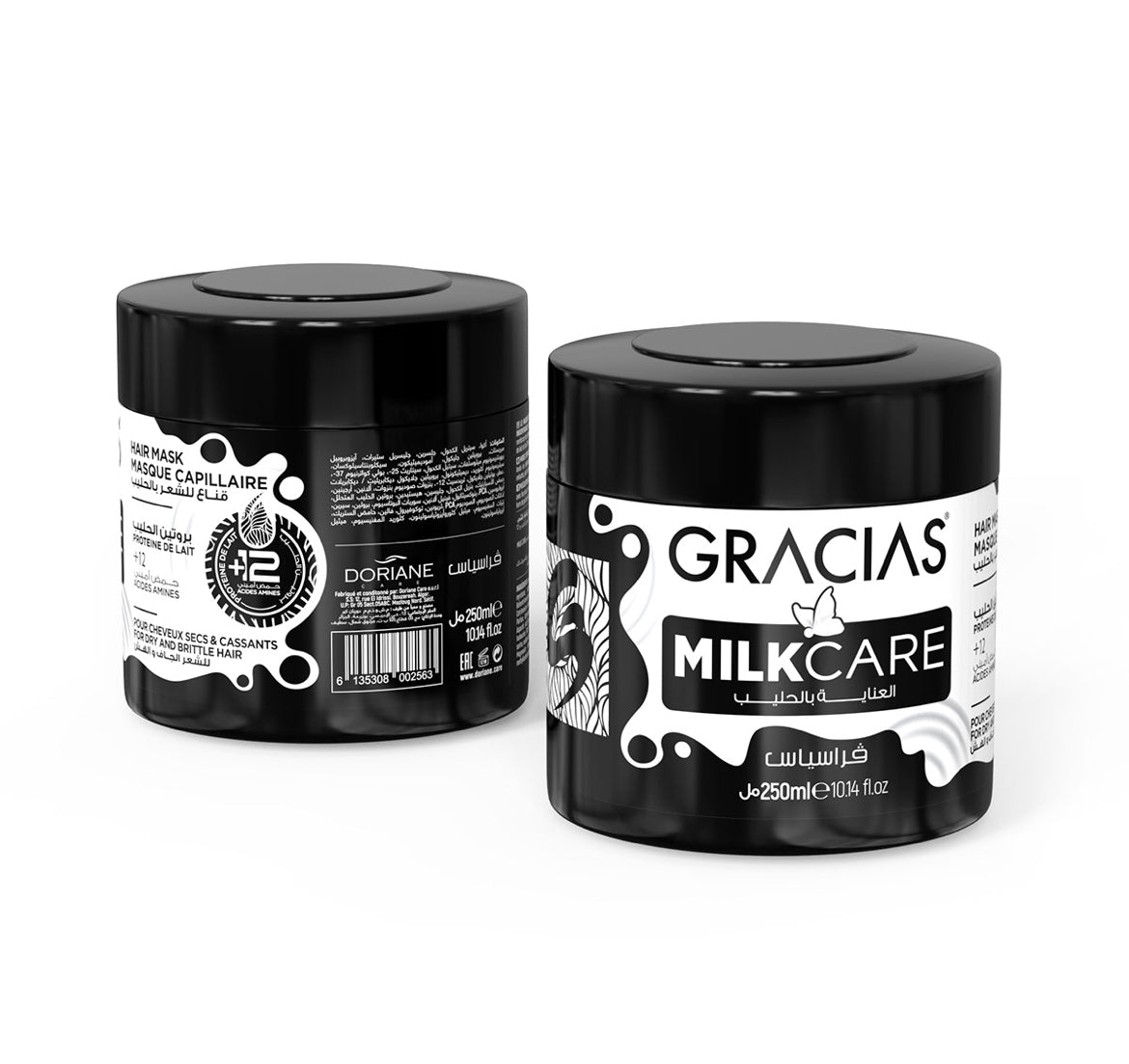 Gracias Milk Care Hair Mask Masque Capillaire Protéine de lait