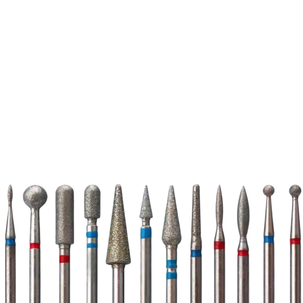 مثقاب أظافر مطلي بالماس للعناية بالأظافر والبشرة والباديكير - قطعة واحدة