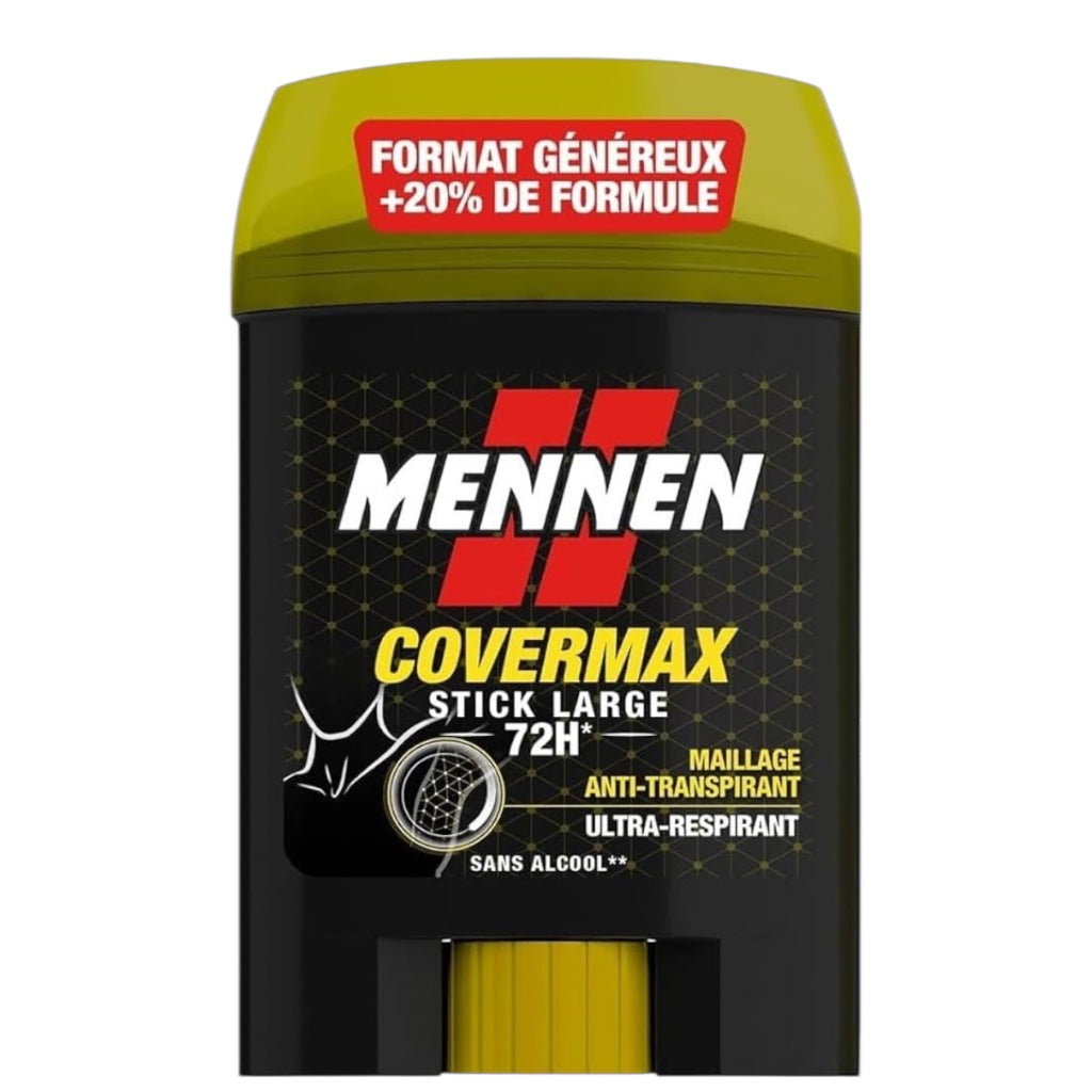 Mennen Covermax Anti Transpirant Homme 72H Stick Large Sans Alcool