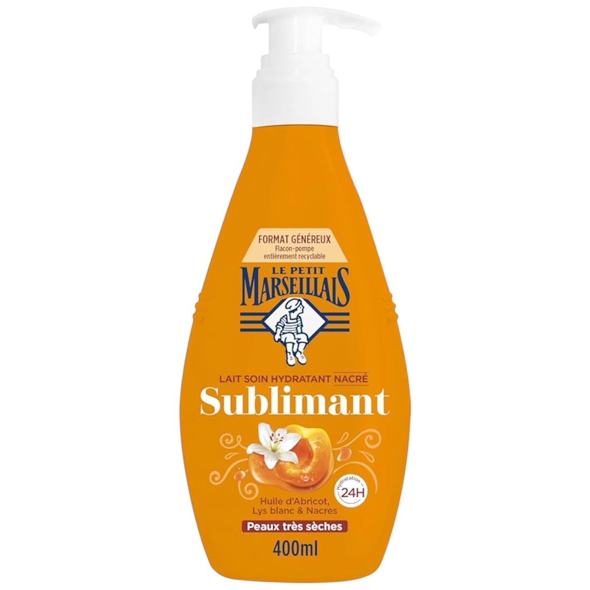 لو بوتي مارسيلياس للعناية بالترطيب والتجميل بحليب زيت المشمش وزنبق أبيض وعرق اللؤلؤ