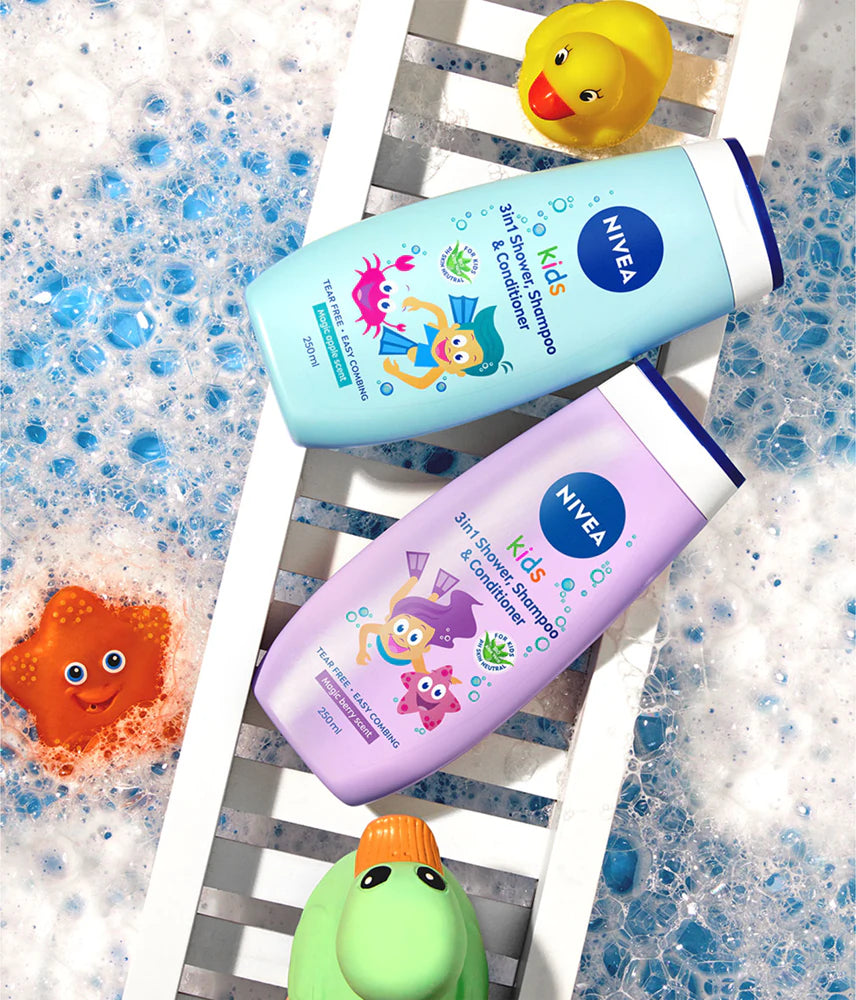 جل استحمام وشامبو لطيف للأطفال من نيفيا كيدز بوي