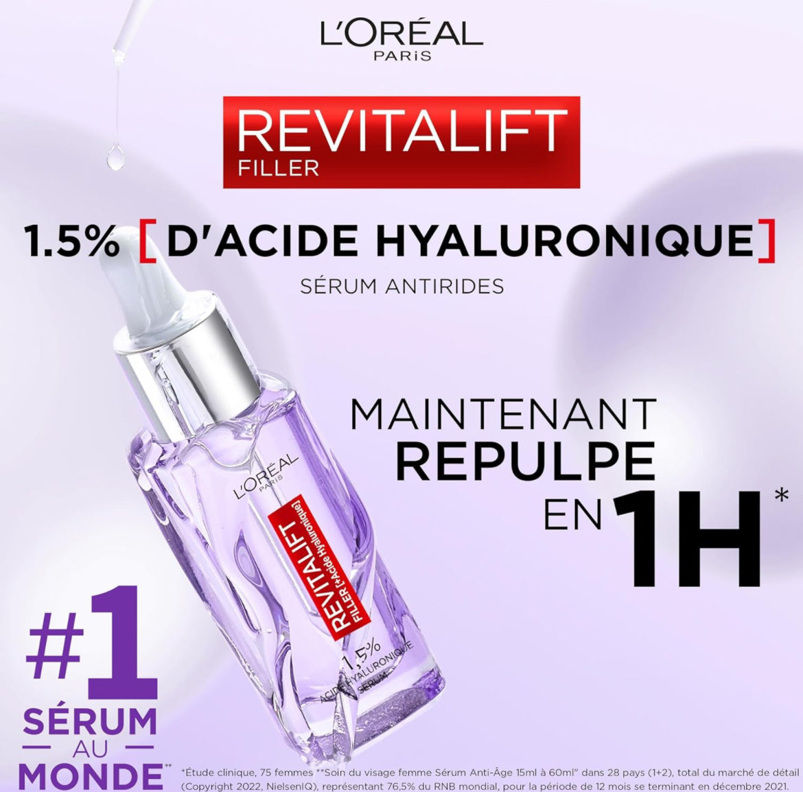 L'Oréal Paris Sérum Anti-Rides & Anti-Âge 1.5% Acide Hyaluronique Pur