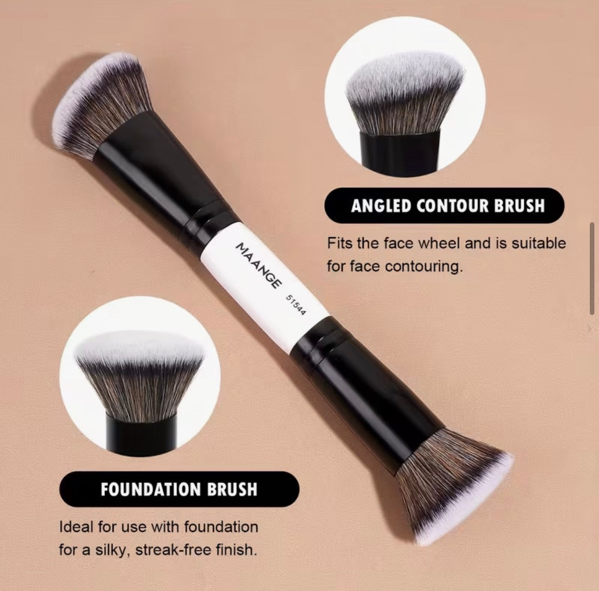 Ensemble De 12 Pinceaux De Pinceaux Pour Fond De Teint Blush Fard À Paupières Et Sourcils Poils En Nylon Doux Et Confortables Manches En Plastique Abs