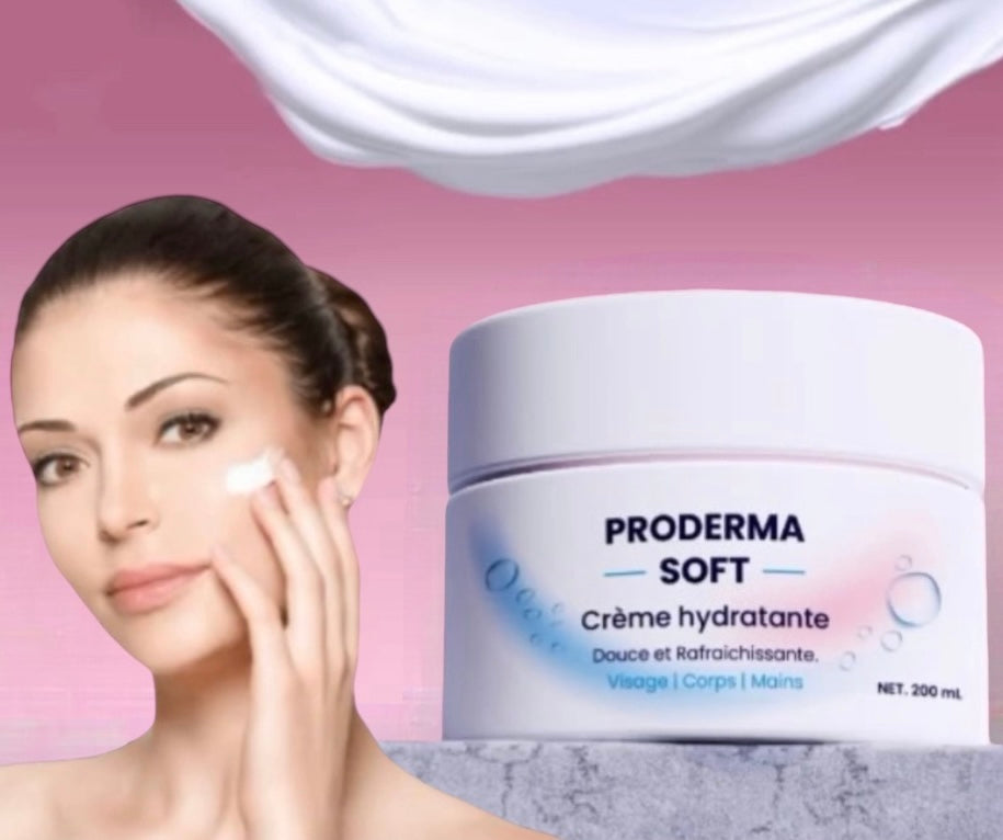 Proderma Soft Créme Hydratante Douce et Rafraîchissante Visage|Corps|Mains