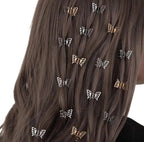 Mini Métal Papillon Pince À Cheveux Anneaux De Cheveux Dreadlock Tresse Cheveux 6Pcs