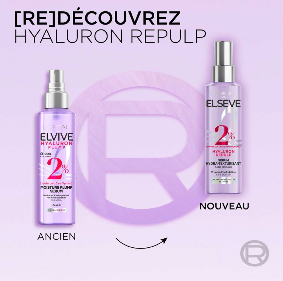 Elseve Sérum Hydra-texturisant Hyaluron Repulp 2% –